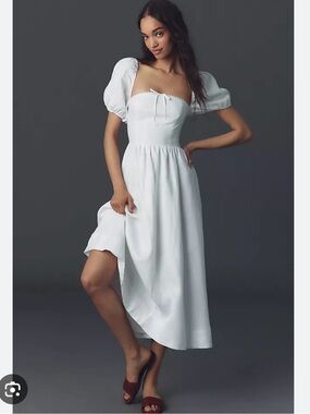NWT Reformation Marella Linen Dreas